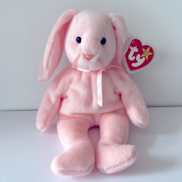 3 Ty Beanie Babies Bunny Rabbits RETIRED Trio Hippity Hoppity Floppity PRISTINE - Picture 9 of 11